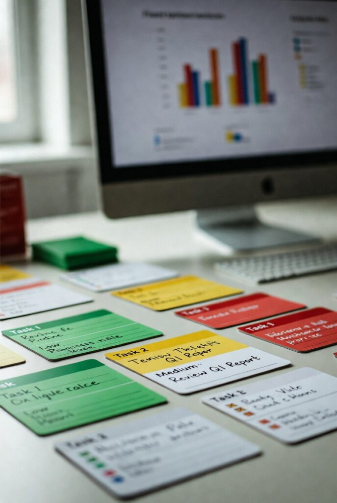 Drag-and-drop task cards